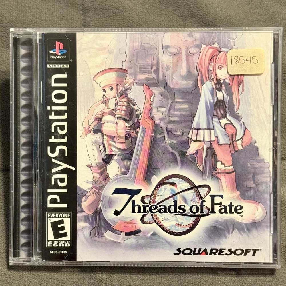 Threads of Fate (PS1, 2000) CIB Game, Case, Manual, Tested & Works